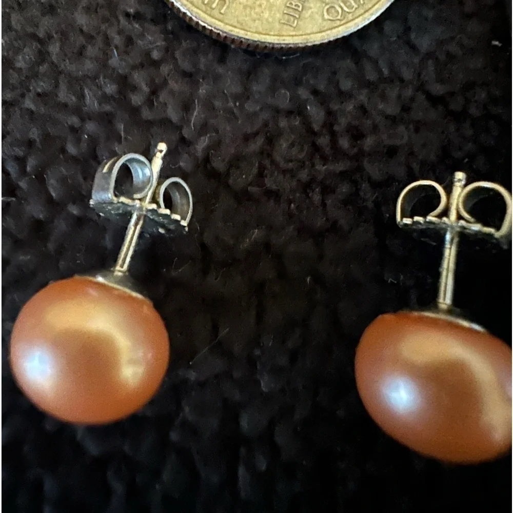 Honora Pink Cultured Pearl Sterling Silver Post